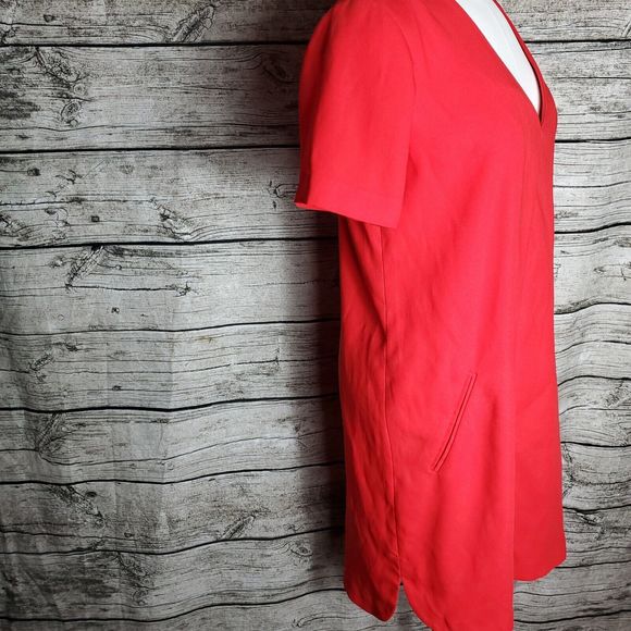 Banana  Republic woven curved hem shift dress orange size 4 - Picture 3 of 9